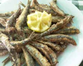 Saitons, peix al forn