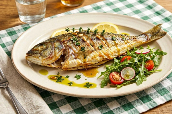 Fresh baked fish - Restaurant Marina Tossa de Mar